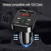 Car Bluetooth 5.0 FM Transmitter Wireless Handsfree Audio Receiver Auto MP3 Player 2.1A Dual USB Fast Charger Car Accessories